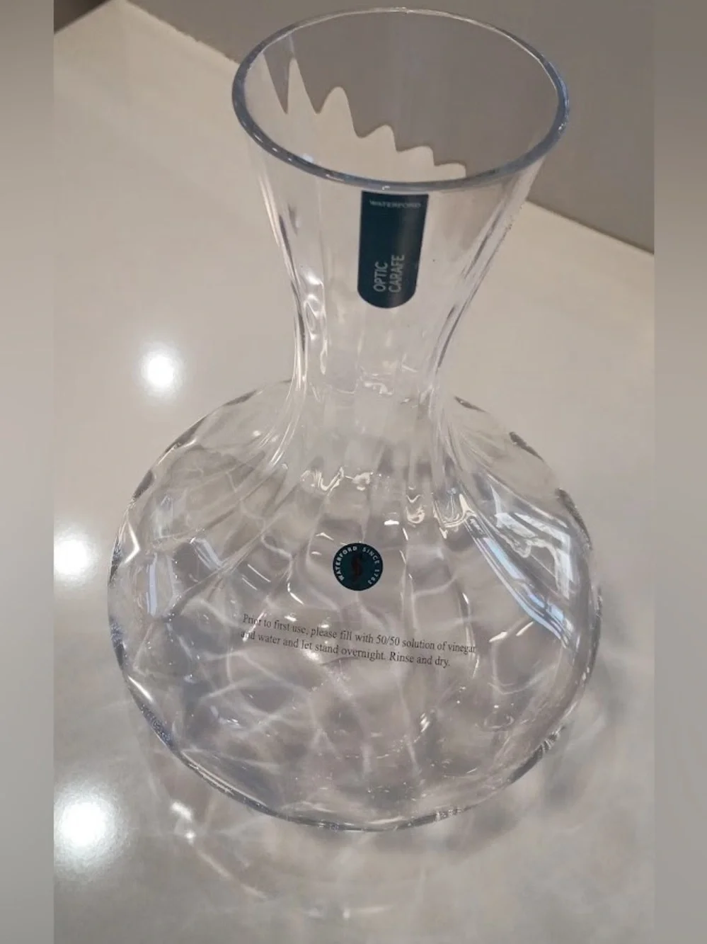 Waterford Elegance Optic Carafe, 32OZ, NEW